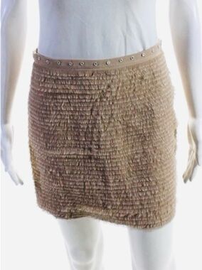 Madison Marcus Silk Fringe Mini Skirt Size Medium